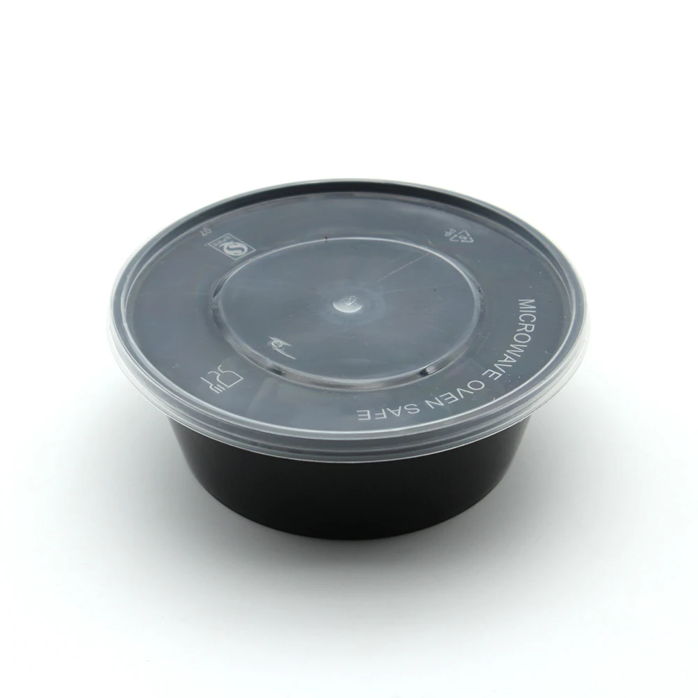 500 Plastic Bowl   Take Out Food Containers with Lids