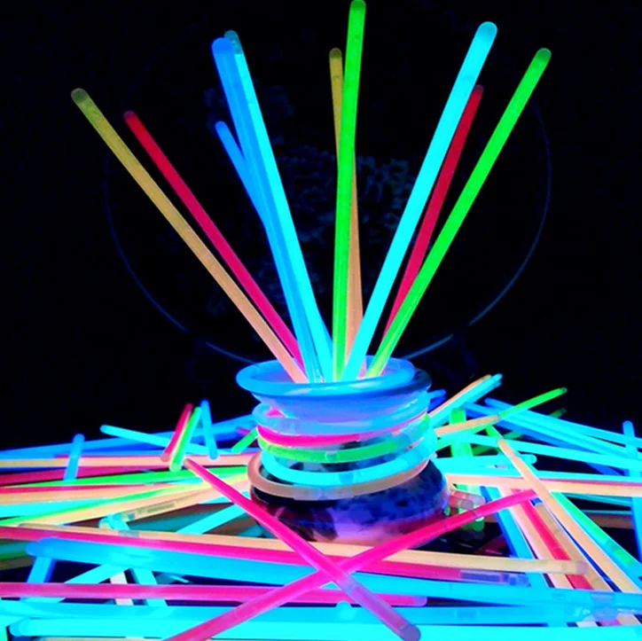 New Hot Flash Light Glow Stick Colorful Fluorescence Bracelet Bar For Party Cheers Custom