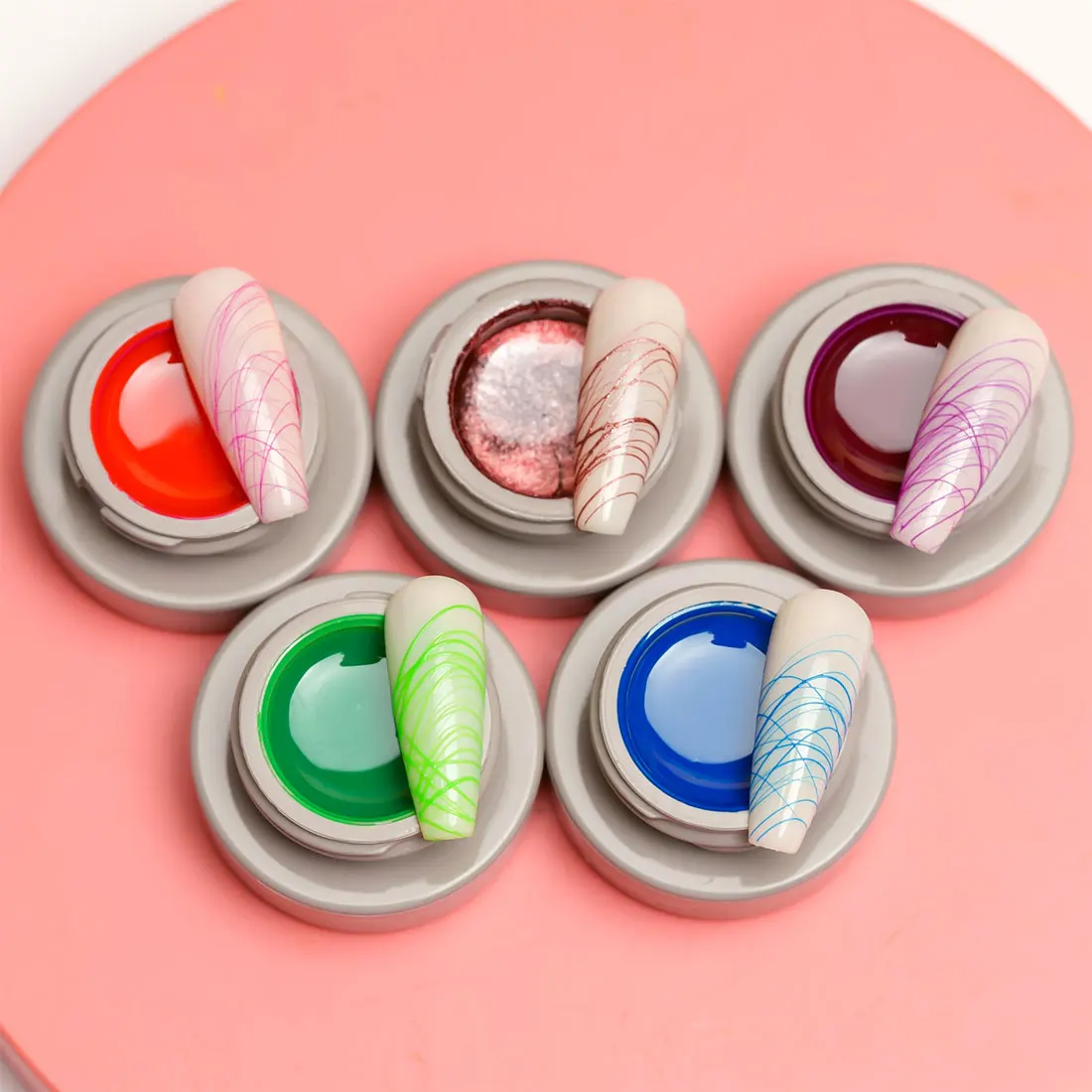 VENALISA Nail Art 5g Spider Gel Wire Drawing Liner Nail Polish Gel DIY Design Black White Silver Gold Neon Color Painting Gel