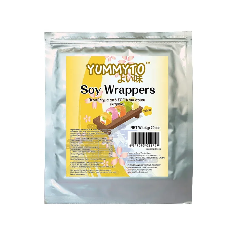 Wholesale Seasoning Edible Japanese 4g Soy Wrappers for hotpot sushi