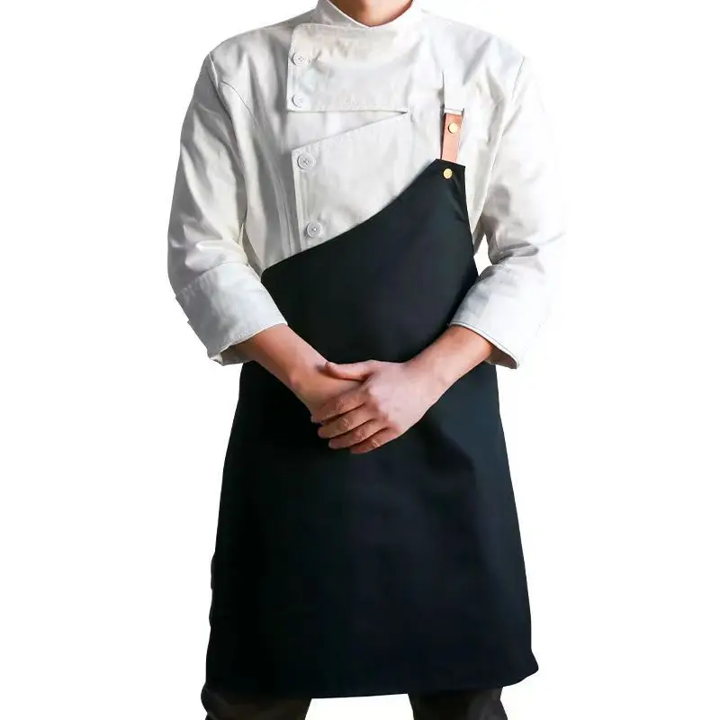High Quality Custom Black White  Hotel Chef Uniform