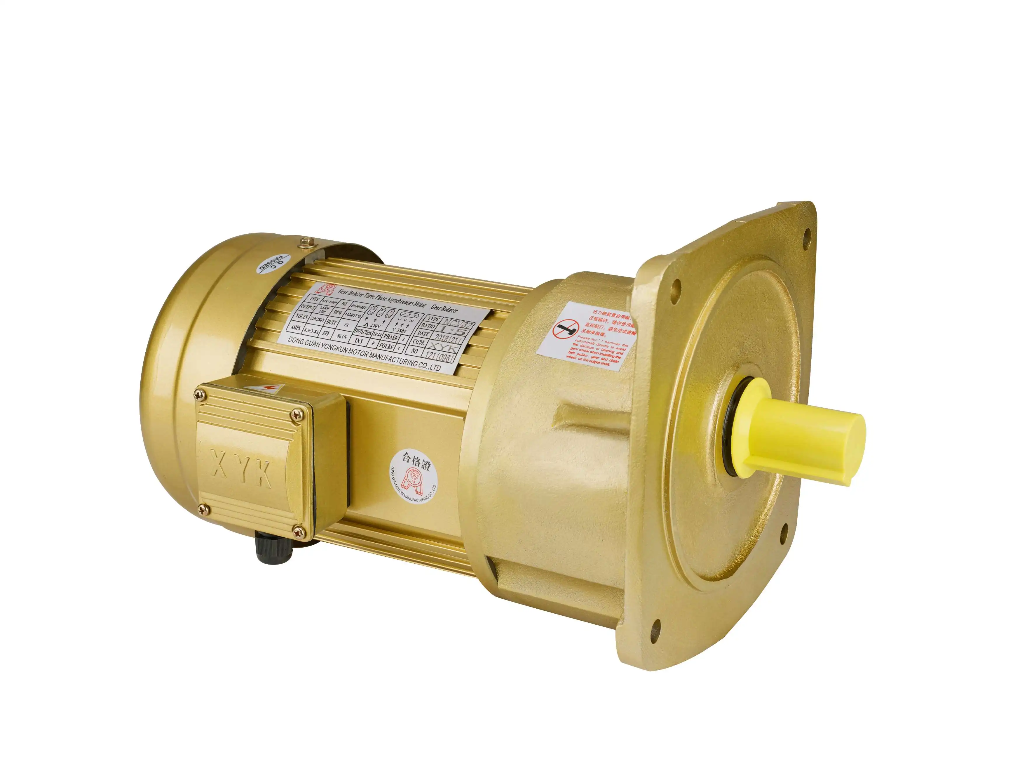 High precision 750W 0.75KW Three-phase gear reduction motor for Industrial equipment