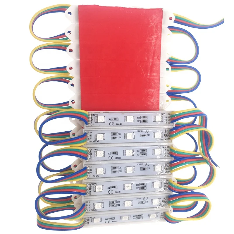 Factory OEM 12v IP65 5050 led modules 0.72w outdoor Advertising Signs smd 3 led rgb module