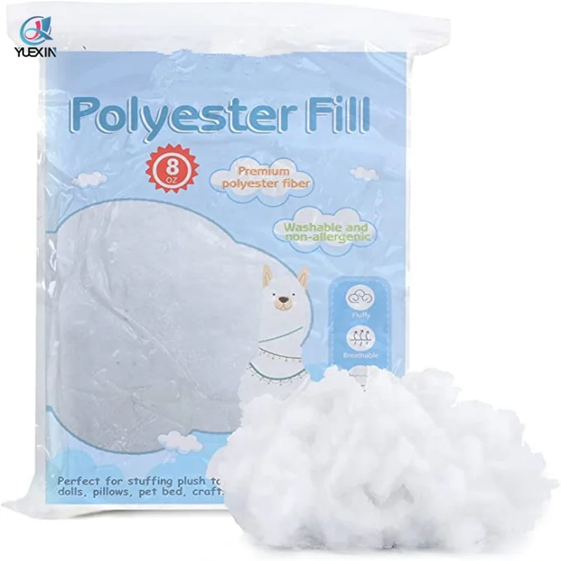 8oz Polyester Fiberfill Stuffing for Stuffed Animals Polyester Fiber Fill Fluffy polyfill