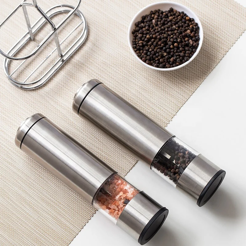 Automatic Pepper Mill Salt Grinder Electric Set Grinder with Ceramic Mechanism