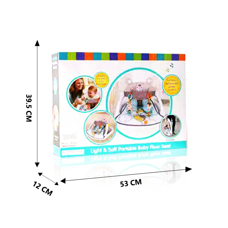 Early Educational Outdoor Camping Plastic Floor Baby Portable Safety Monkeys Lion Cushion Chairs