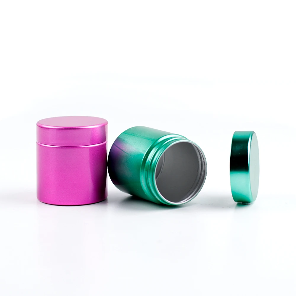 wholesale !! Aluminum Jar With Screw 5mL 10mL 30mL 50mL 60mL 80mL 100mL 150mL Round Silver Cosmetic Lid Tin Container Can