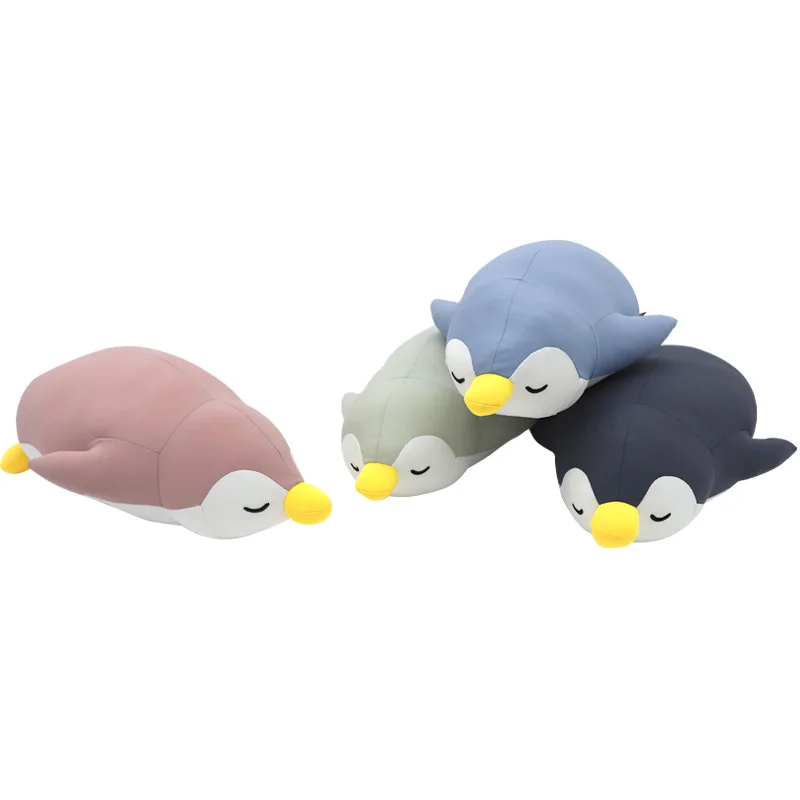 Wholesale OEM ODM Cartoon Penguin Ice Silk Plush Toy Cool Feeling Hugging Pillow Animal Stuffed Doll