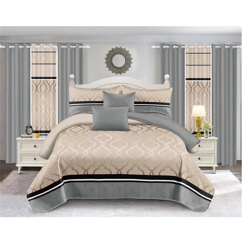 China factory Wholesale 9 pcs bed spread set cotton set