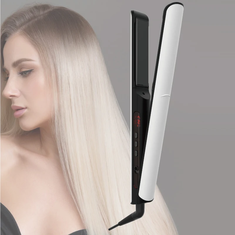 Electric lcd professional ceramic keratin hair straightening treatment hair straighteners flat iron