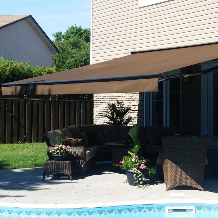 Wholesale terrace Cafe electric retractable awning hot sale Terrace defensive awning windows retractable roof awning