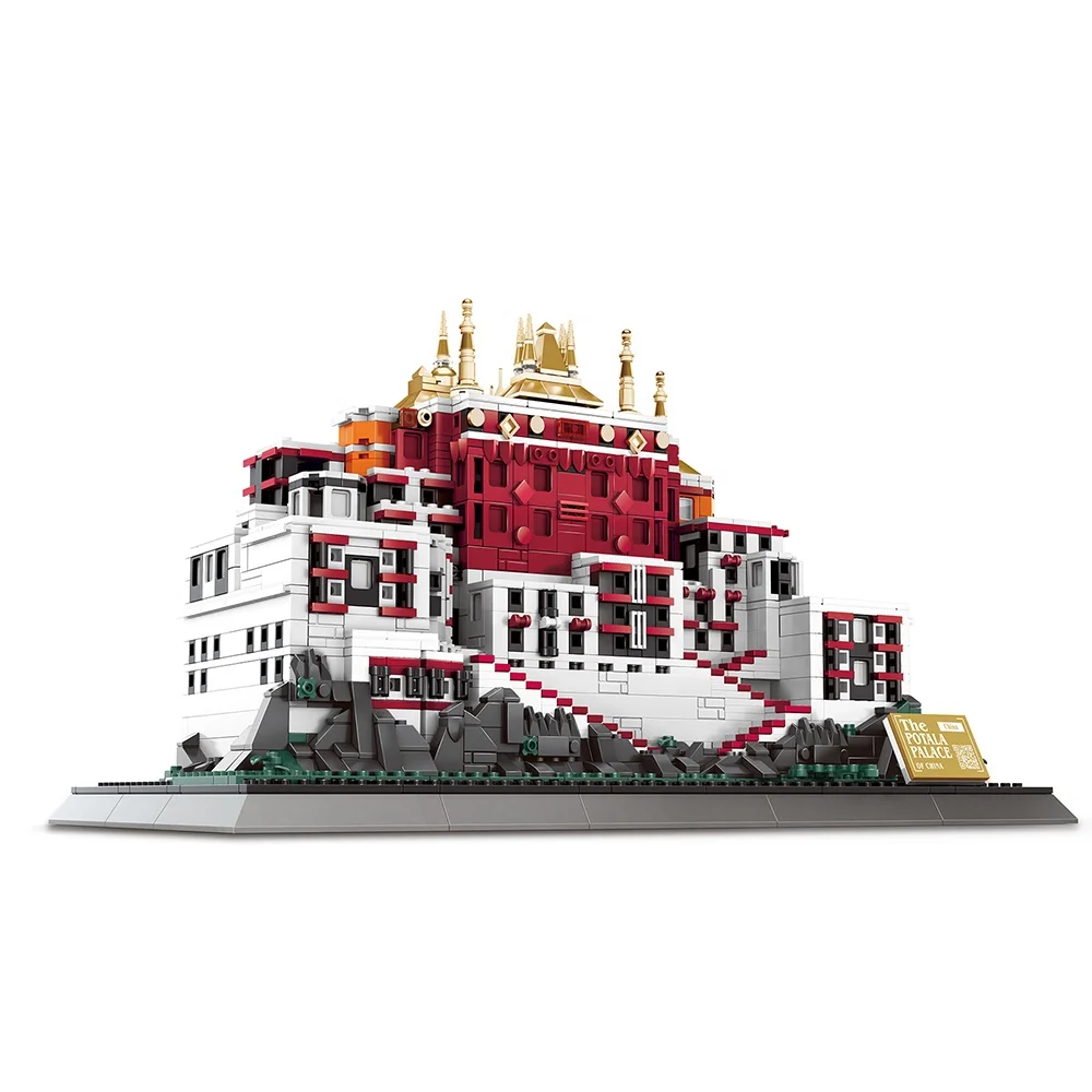 Educational STEM The Potala Palace Kid Toys Famous Building Acrylic Building Blocks Toys