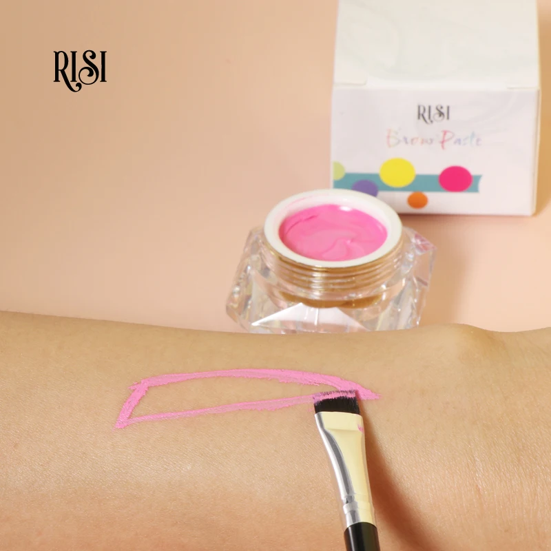 Risi Cream for Skin Care Pink and White Paste Brows Mapping String for Eyebrow Shape Brow Dye