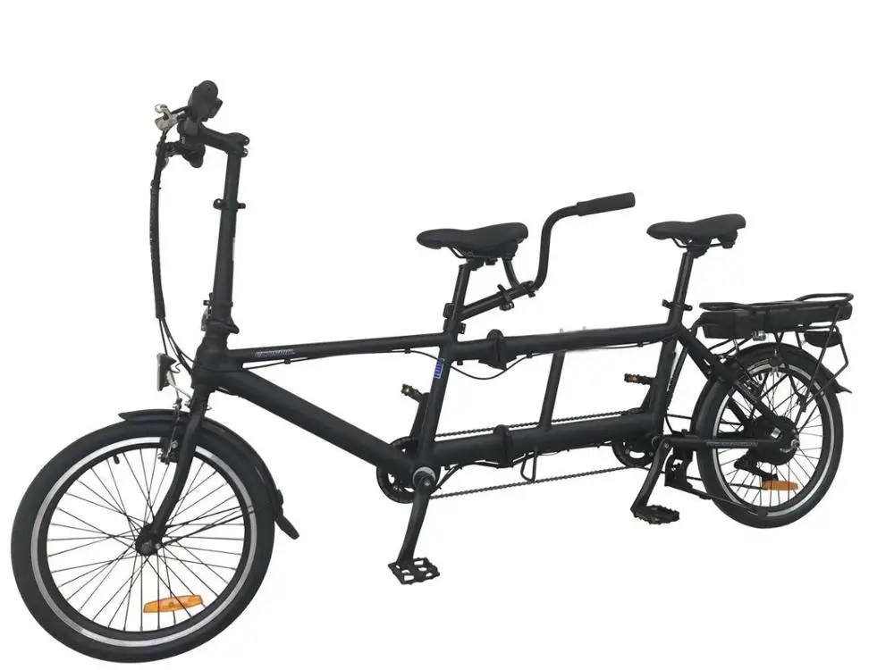 Tandem Electric Bicycle  20 Inch Family Relax Riding Bike  Big Power