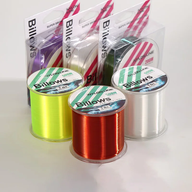 500M Carbon Wire Super Strong Custom Made Nylon Fishing Line Glue Process for for Fishing Leader Fishing Line