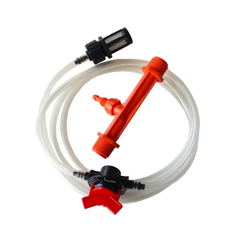 Farm Drip Irrigation System 1/2 3/4 Inch Suction Assembly Venturi Fertilizer Injector