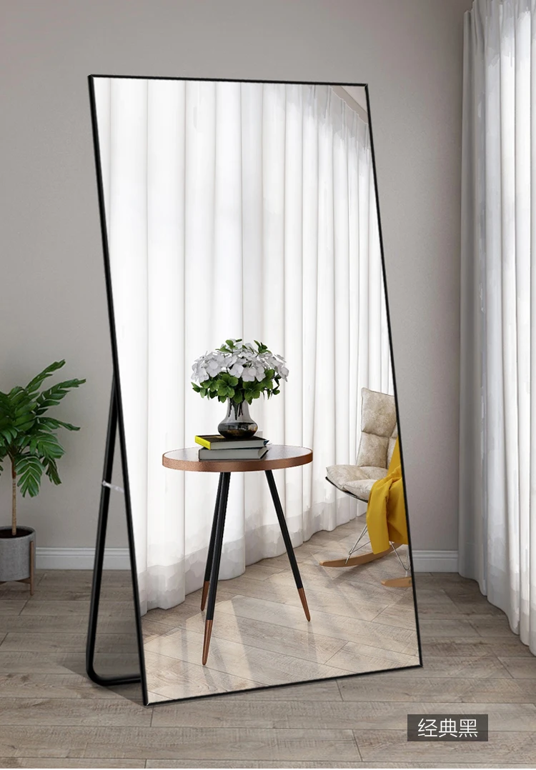 
Wholesale Big Size Salon Long Large Mirrors Decor Wall Dressing Gold Floor Standing Mirrors 