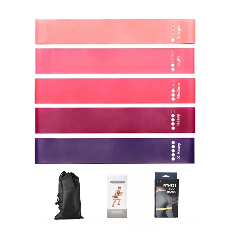 Pilates Training Latex Resistance Bands Hip Stretch Resistance Loop Exercise Bands