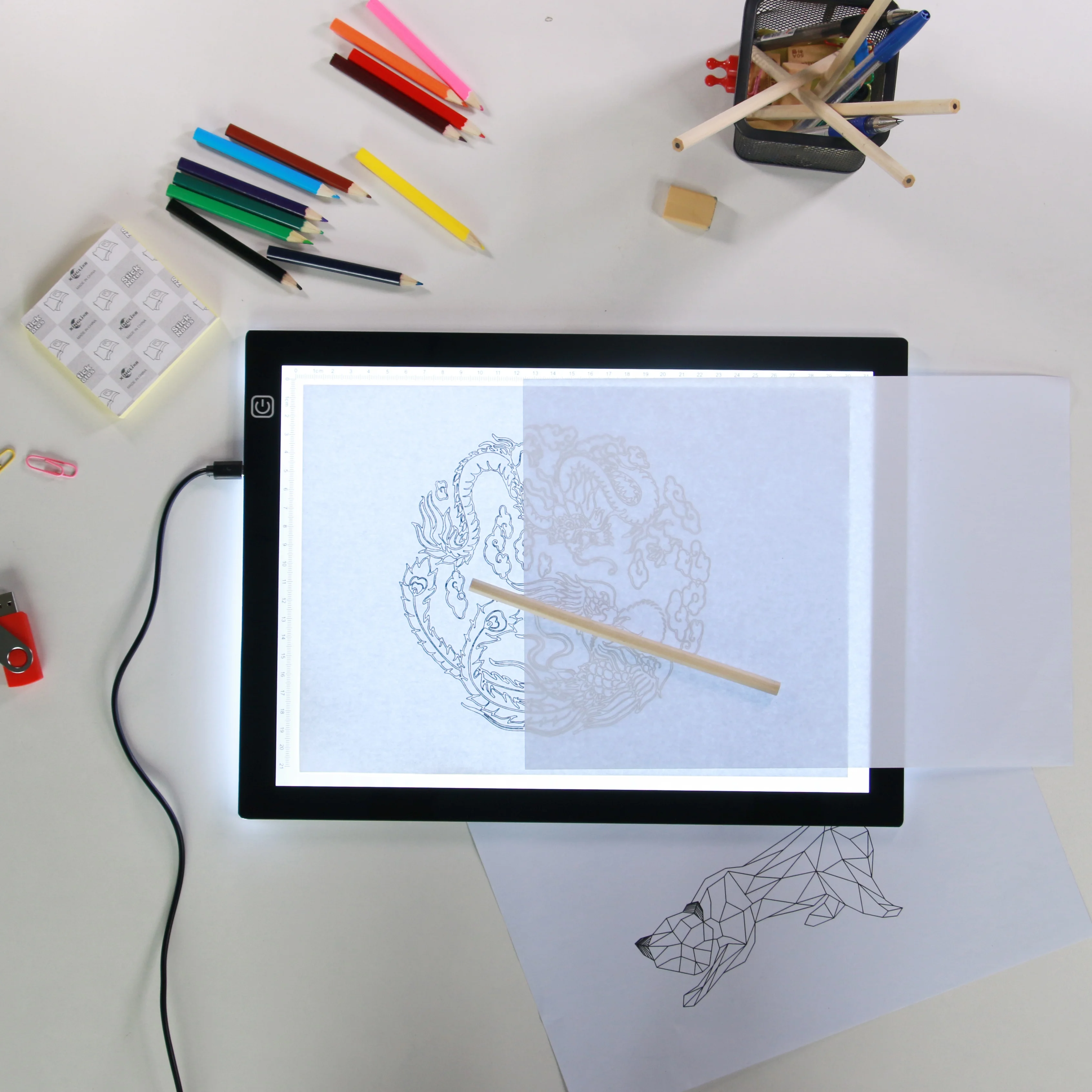Ultra Slim Scale A5 LED tracing Light Box Backlit Tracing Table Tattoo LED Lightpad Light Box pad