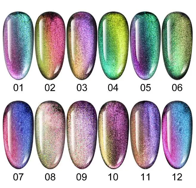 CANNI 9D CAT EYE GEL POLISH 12 colors private label nail color magtic 9d galaxy soak off gel varnish magic mangent nail polish