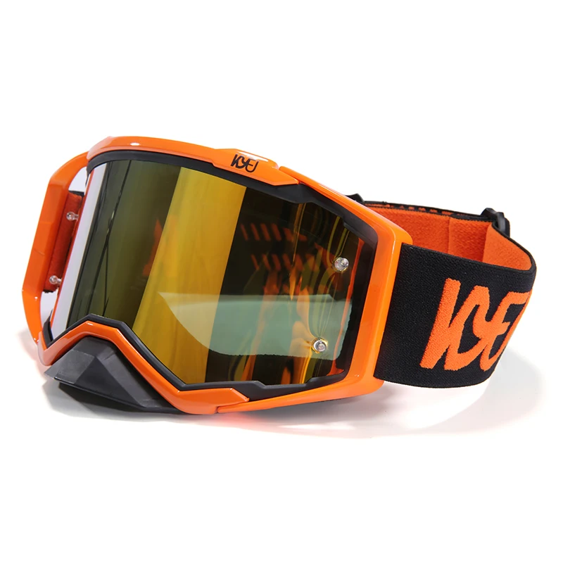 The orange new classic outdoor cross-country motorcycle riding high-definition lens eyeglasses TPU frame motorbike goggles