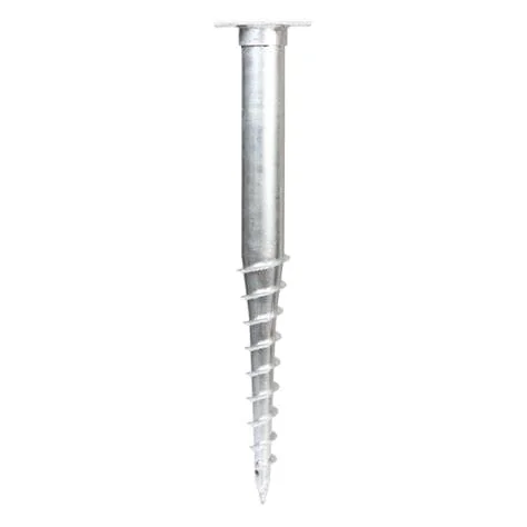 Helical Ground Piles Filled Piles Customized Helical Ground Anchors with Flanged Winches