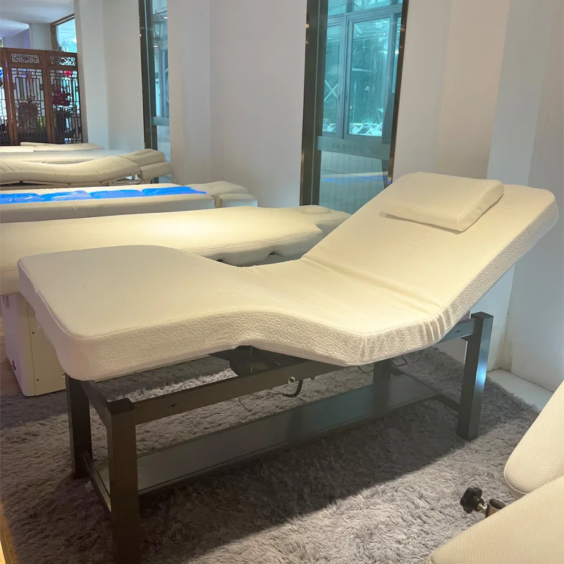 2 Motors Electric Massage Table Spa Beauty Bed with Latex Rubber Foam Mattress