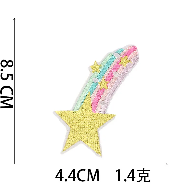 Lucky Girl Okay DIY Patches Embroidery For T-Shirt Iron On Appliques Clothes Jeans Stickers Badges Parche Japanese Fish