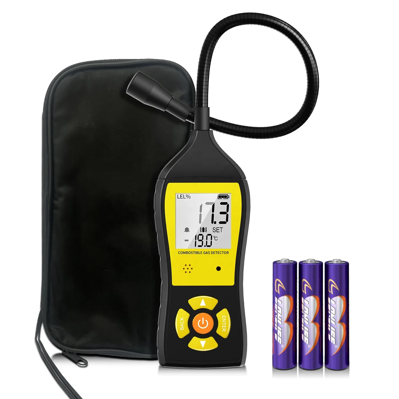 Portable Combustible Leaks Methane Gas Gasoline LPG LNG Fuel indoors leaked Gas Detector Detector de Gas Natural