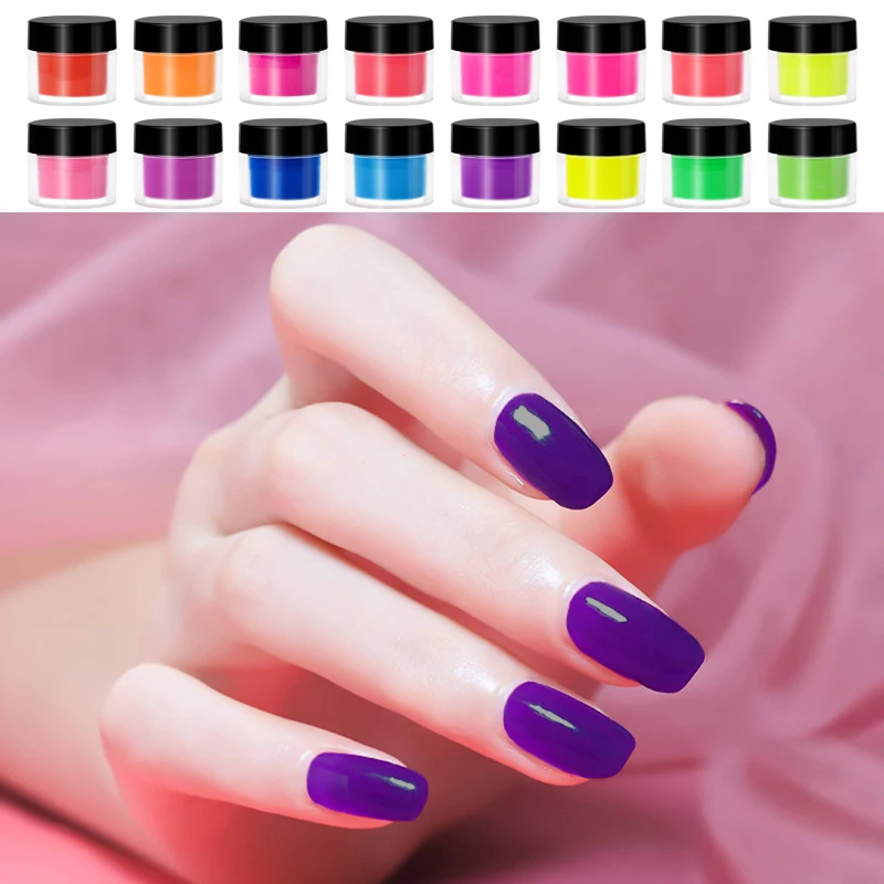 Own Brand Neon Color Summer Dip Powder Nail in Bulk Dip Powder Kit Nail Art Design Beauty Dipping Powder Nails Colours