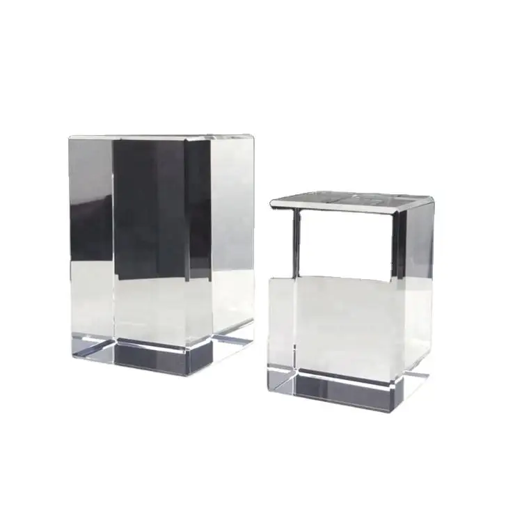 Honor of crystal Customized K9 Crystal Glass 3d Laser Engraved Glass Block Anniversary Gifts Blank Crysta