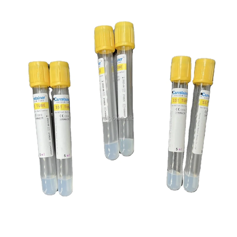 Medical Use Disposable Top Gel and Clot Activator Sst CE Certificated Lab Vacuum Blood Collection Tube