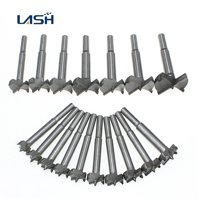 15mm-50mm Forstner Woodworking Wood Hole Saw Hinge Boring drill bits Round Shank High Carbon Steel Cutter