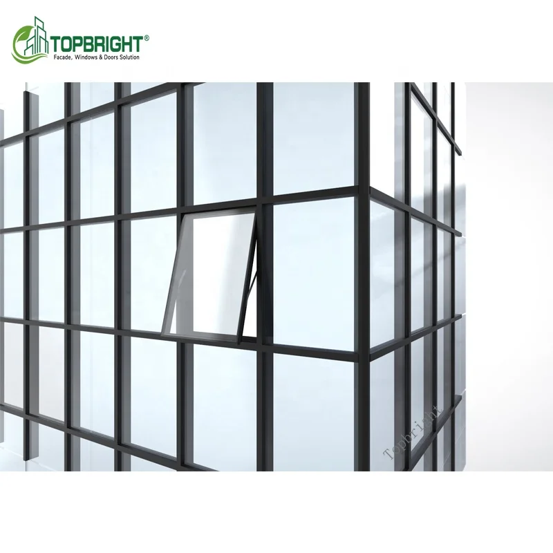 High-end Skyscrapers Full-Frame Glass Facades Panel Durability Building Glass Curtain Wall