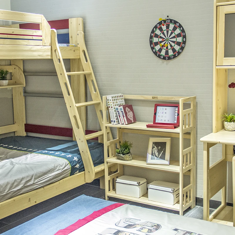 Factory Wood Book Corner Shelf Rack Bookcase Home Living Room Furniture Wooden Bookshelf