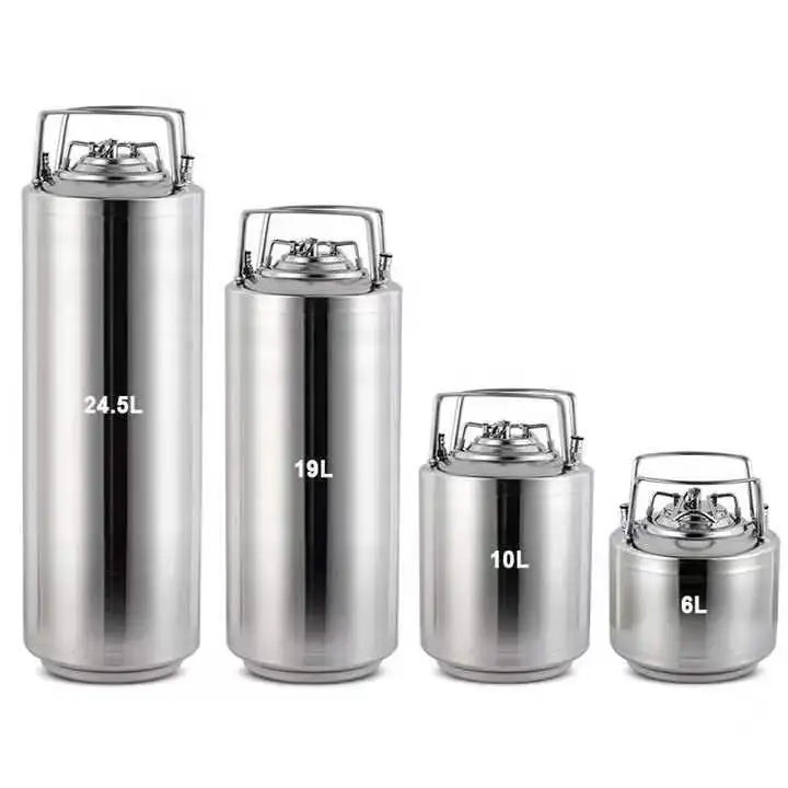 Stainless Steel Airtight Storage Spray Chrome Chemicals Jar Food Grade Storage Tank Beer Oil Honey Storage
