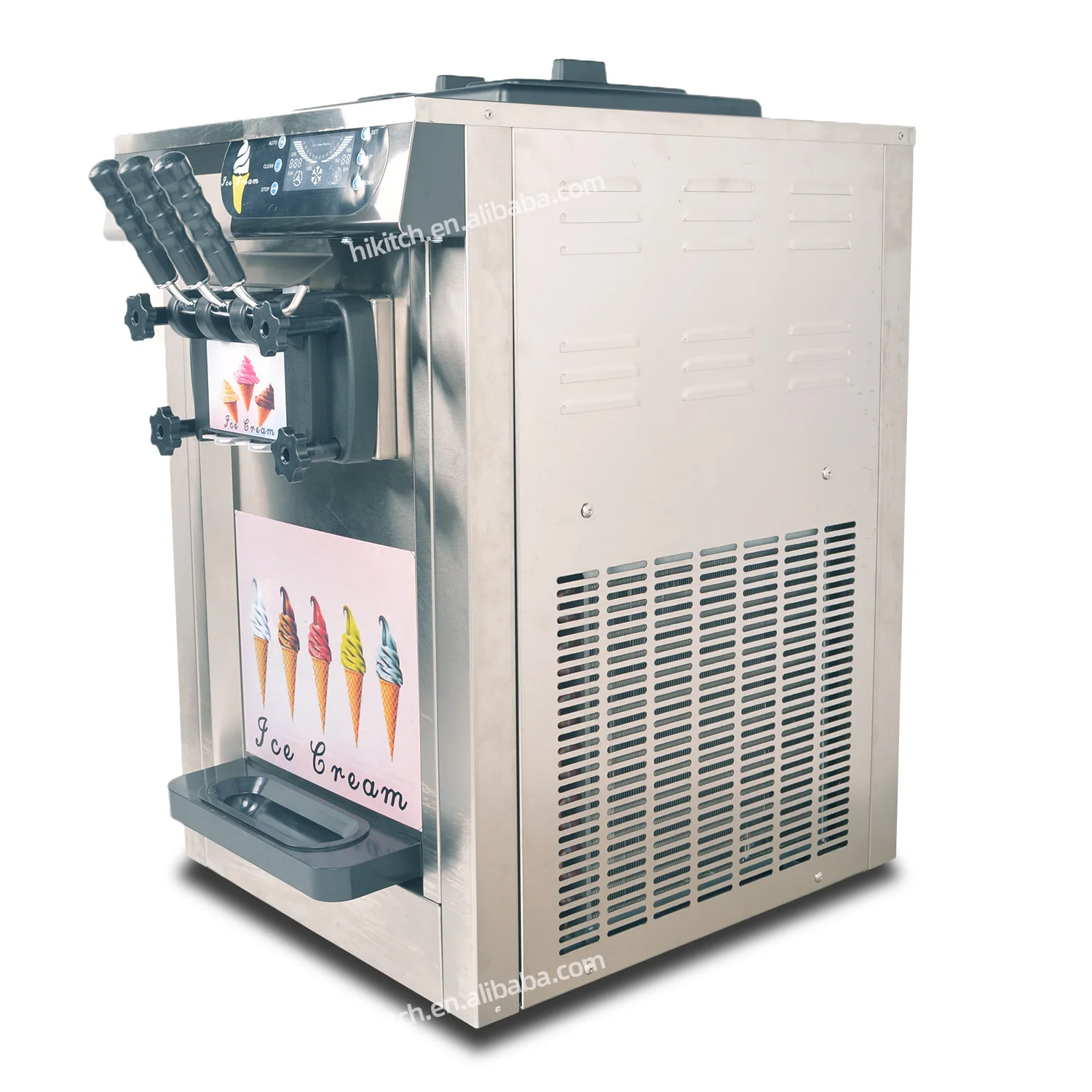 Tabletop ice cream filling machine 20L/H 3 flavor commercial ice cream machine soft serve ice cream machine