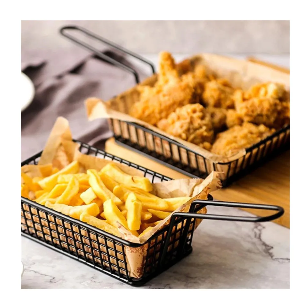 Creative French Fries Serving  Basket Food storage  Bucket Snack Potato Chips Barrel Container Tableware