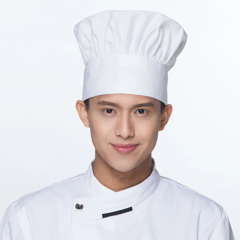 1Pcs Cook Adjustable Men And Women Kitchen Baker Chef Elastic Cap Hat Catering Comfortable For Men And Women