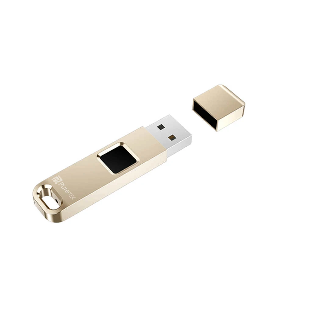 Wholesale Price Full Metal Capacitive 16Gb 32Gb 64Gb Security Fingerprint Unlock Usb Flash Drive