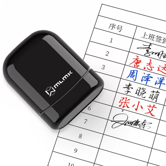 Customize a signature stamp with handwritten name, creating a personalized signature seal with a private name.