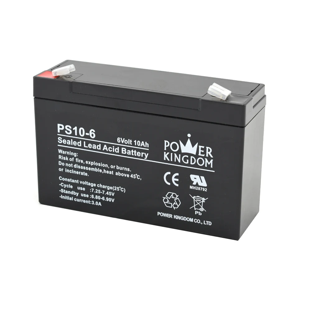 10ah 6v Battery 6v Free Maintenance Lead Acid Battery 10ah VRLA AGM Battery for UPS and Solar