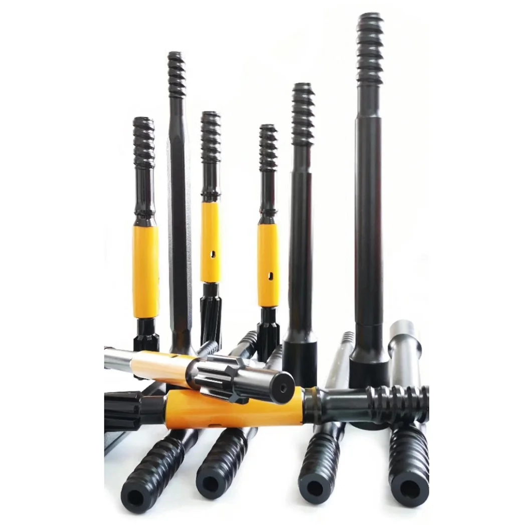 R38--R32 Thread Drill pipe 2022 Tapered Drill Pipe Drilling Steel Rod