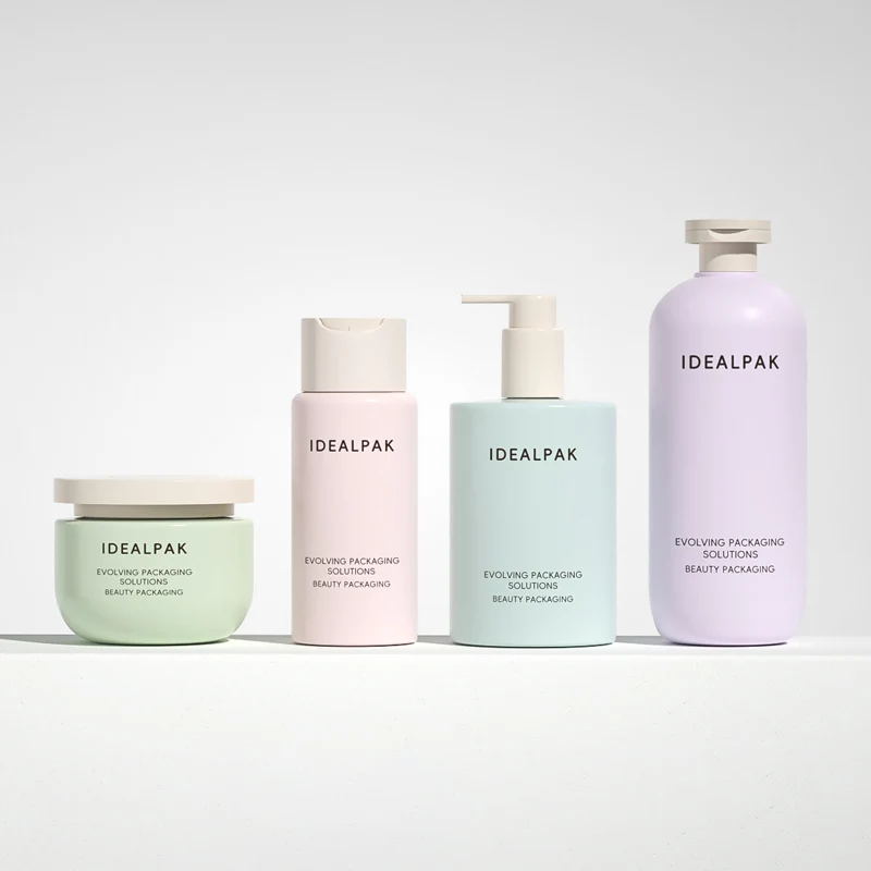 Empty shower gel container squeeze plastic bottle for shampoo 250ml 400ml 500ml hair mask jar body wash packaging bottle