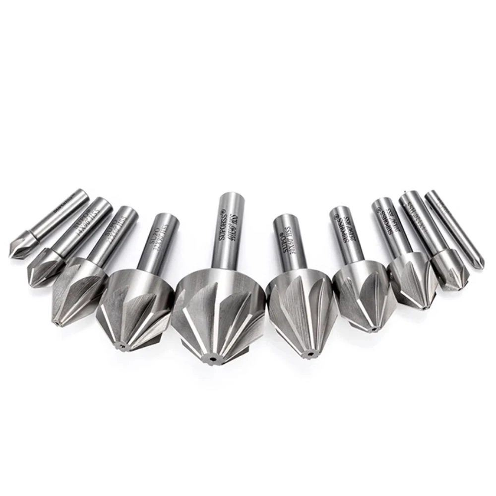Metal Chamfering Drills Straight Shank Taper Shank Taper Countersinking Drills 60°90°120° Reaming Drills