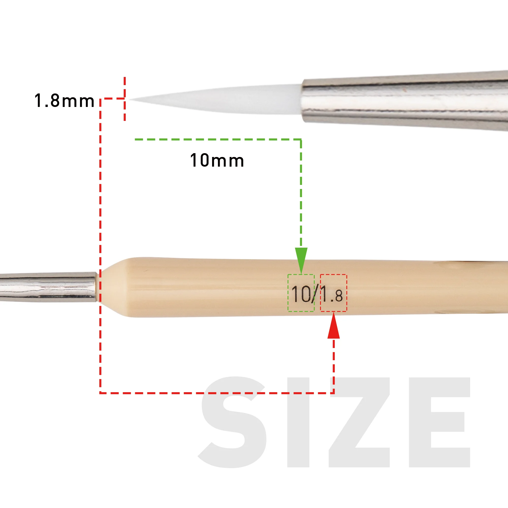 HIMI MIYA NYLON HAIR MATERIAL DETAIL PAINT BRUSH SET 5PCS ARTIST PAINT GOUACHE WATERCOLOR ACRYLIC PAINT BRUSHES