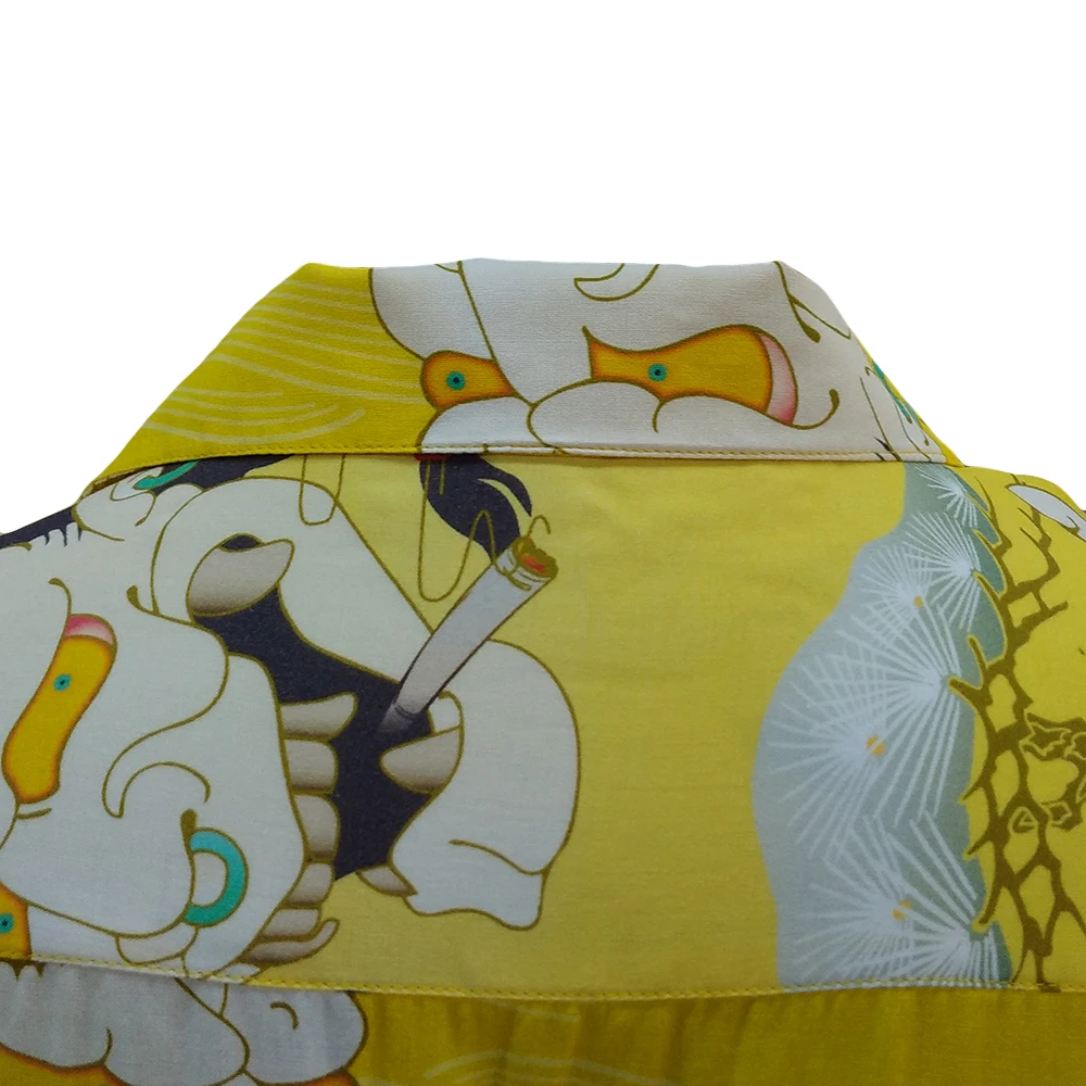 Custom Fashion Hawaii Casual Shirt Short Sleeve Digital Print Polyester Beach Bowling Shirts For Men