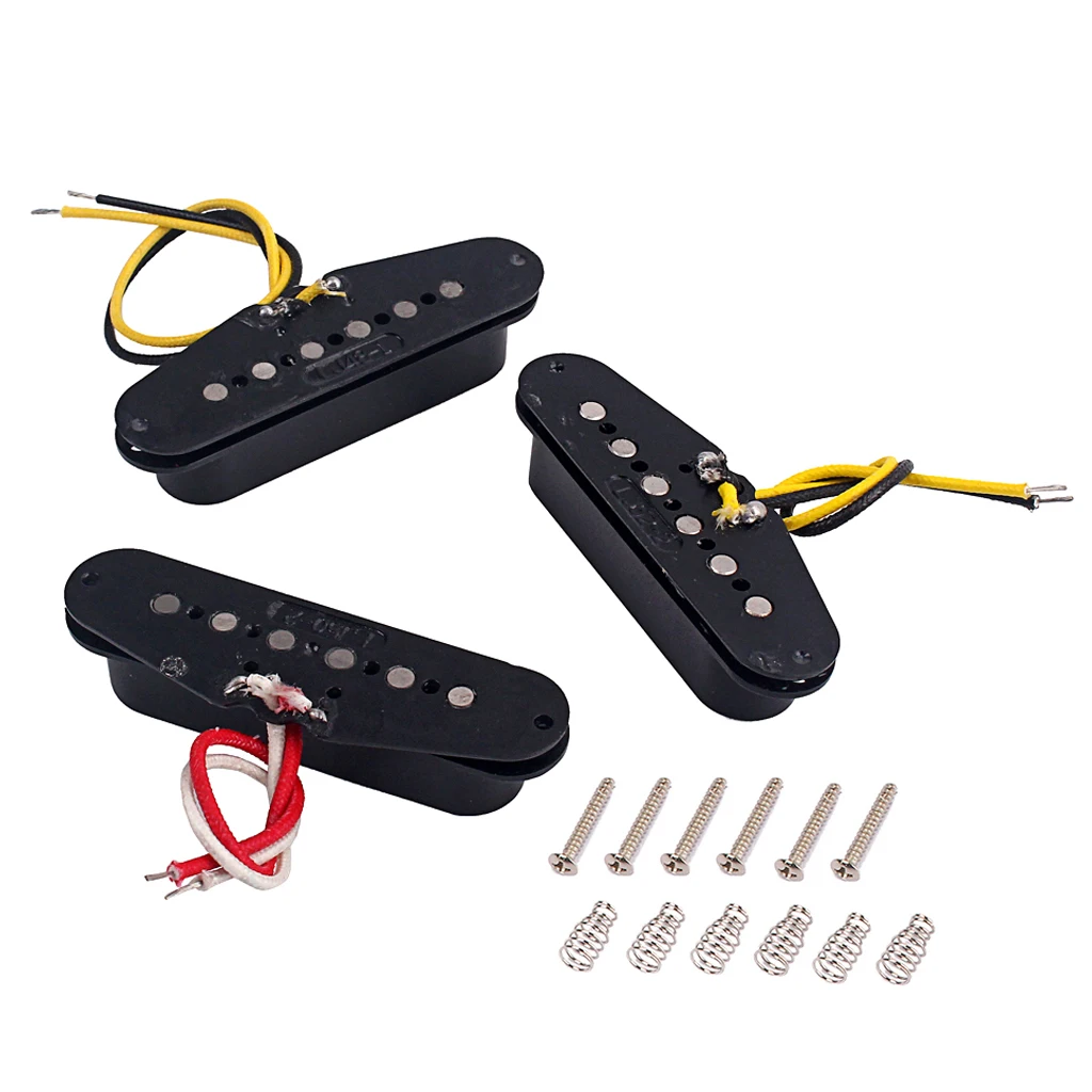 
GMB106 New High Quality 1Set/3Pcs Alnico 5 Alnico V Single Coil Pickup SSS For Strat Style Guitar 