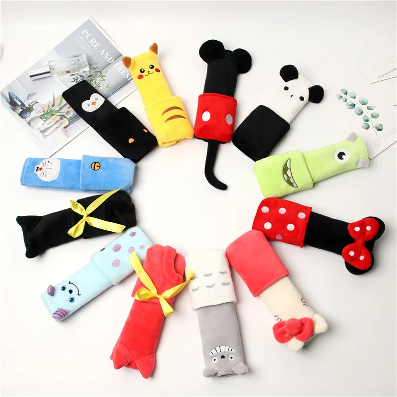 Cartoon Plush Car Sefety Seatbelt Covers Shoulder Protection Padding Accessories