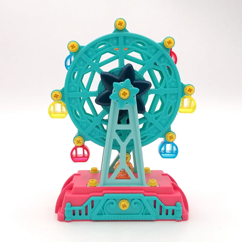 Hot Educational Toy Playground for Kid Ferris Wheel DIY Building Block Happy Toys Gift for Kids Building Block Toys